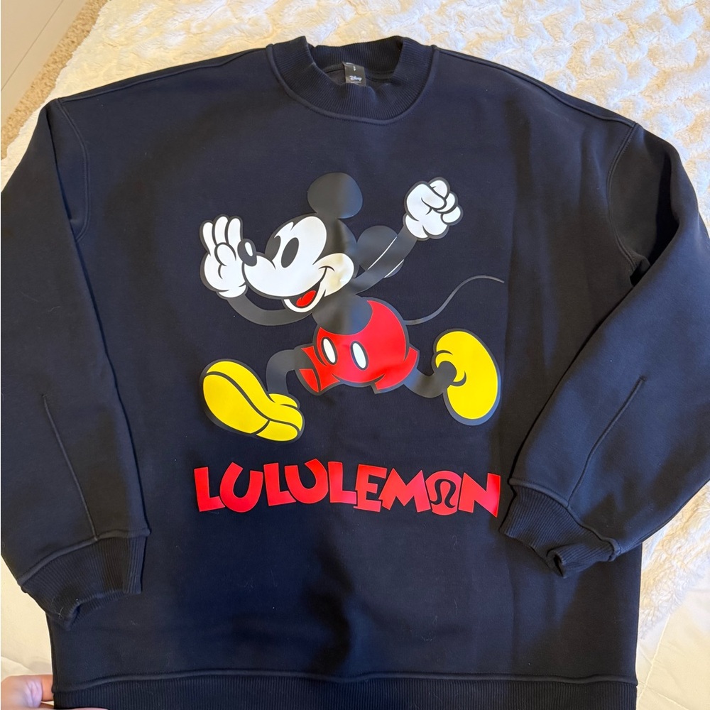 Disney Black Mickey Mouse Crewneck Sweater